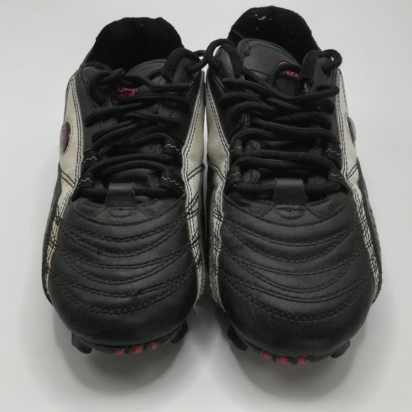 Rawlings Shoes Mens Cleats Soccer Goalie Black White Faux Leather Lace Up 7.5 - Picture 6 of 10